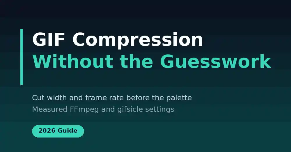 GIF Compression: Make a GIF Smaller Without Wrecking It (2026)