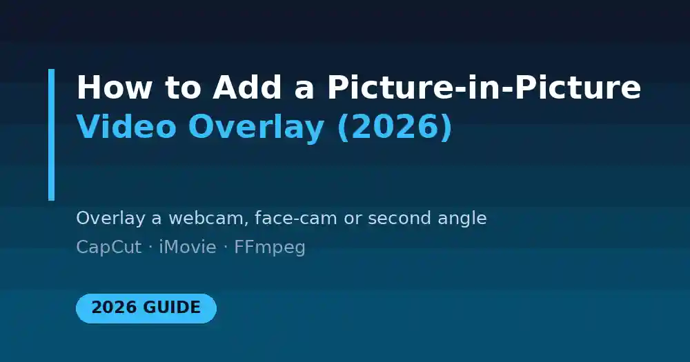 How to Add a Picture in Picture Video Overlay (2026 Guide)