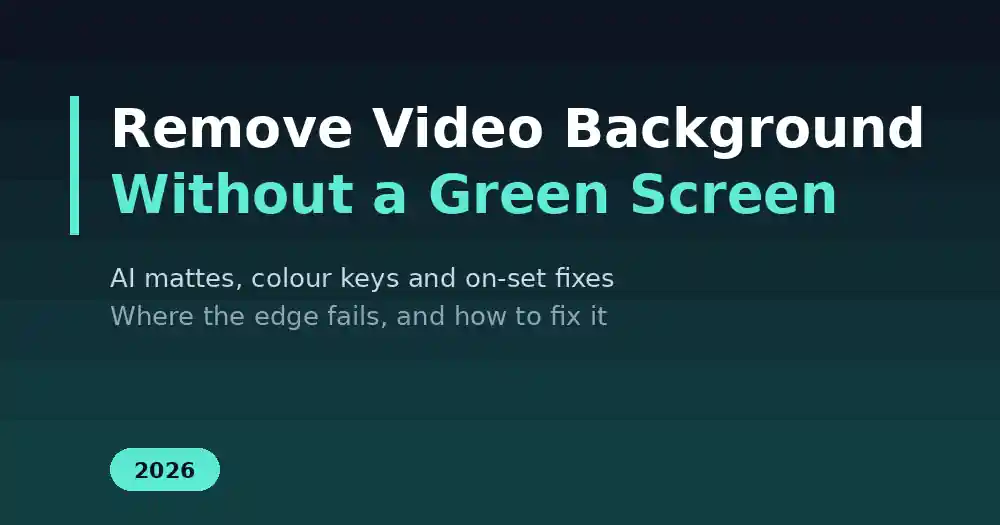 Remove Video Background Without a Green Screen (2026 Guide)