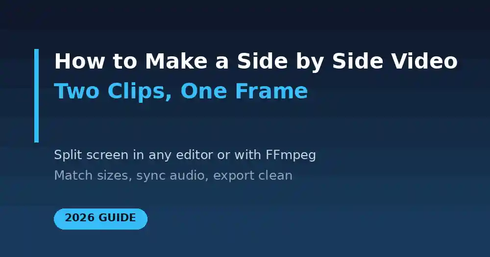 How to Make a Side by Side Video: Two Clips, One Frame (2026 Guide)